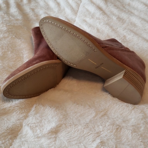 LAST CHANCE Dolce Vita Blush Velvet Booties - Picture 7 of 7